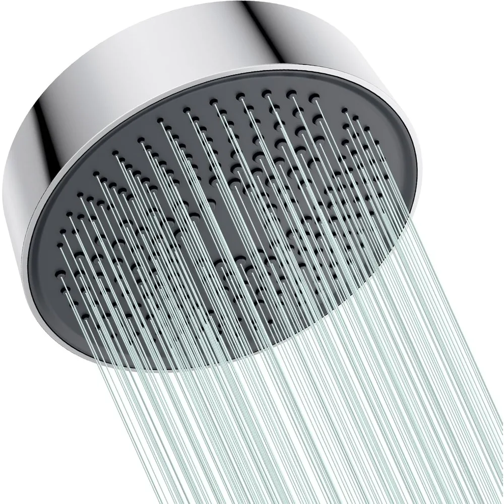 

Rainfall Shower Head - 8" Thickened High-Pressure Shower Heads with Anti-Clog Rubber Jets - 360° Rotation Adjustable Shower Head