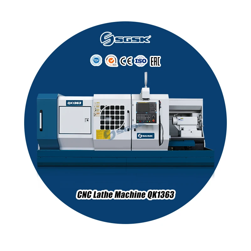 service custom cnc lathe turning machining parts QK1363 auto controller