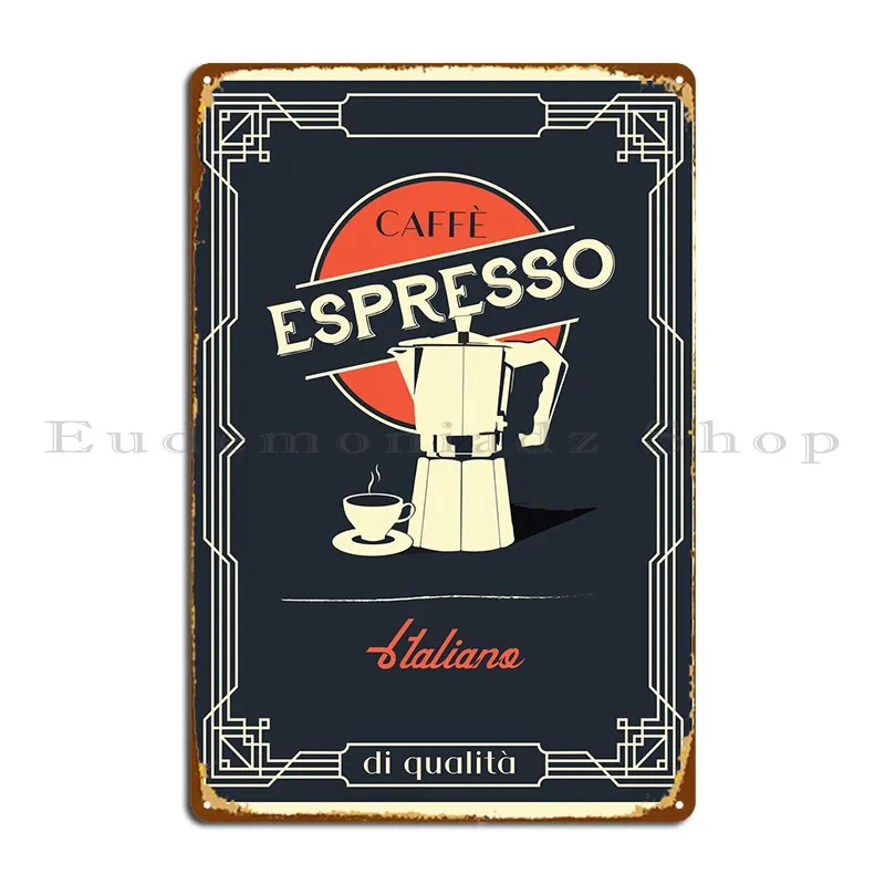 Caffe эспрессо, итальянские металлические знаки, Клубная стена, создание дизайна, роспись, жестяной знак, плакат
