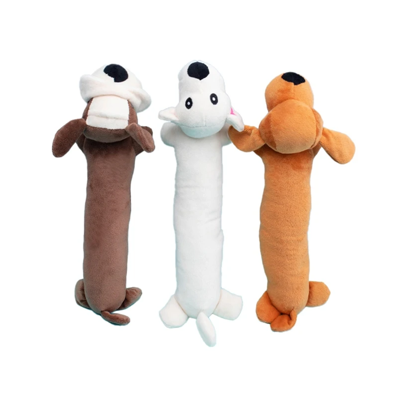 New 3PCS Pet Dog Toy Interactive Squeak Molar Plush Toy For Dogs Fit For Pet Funny Chew Toy Pets Supplies