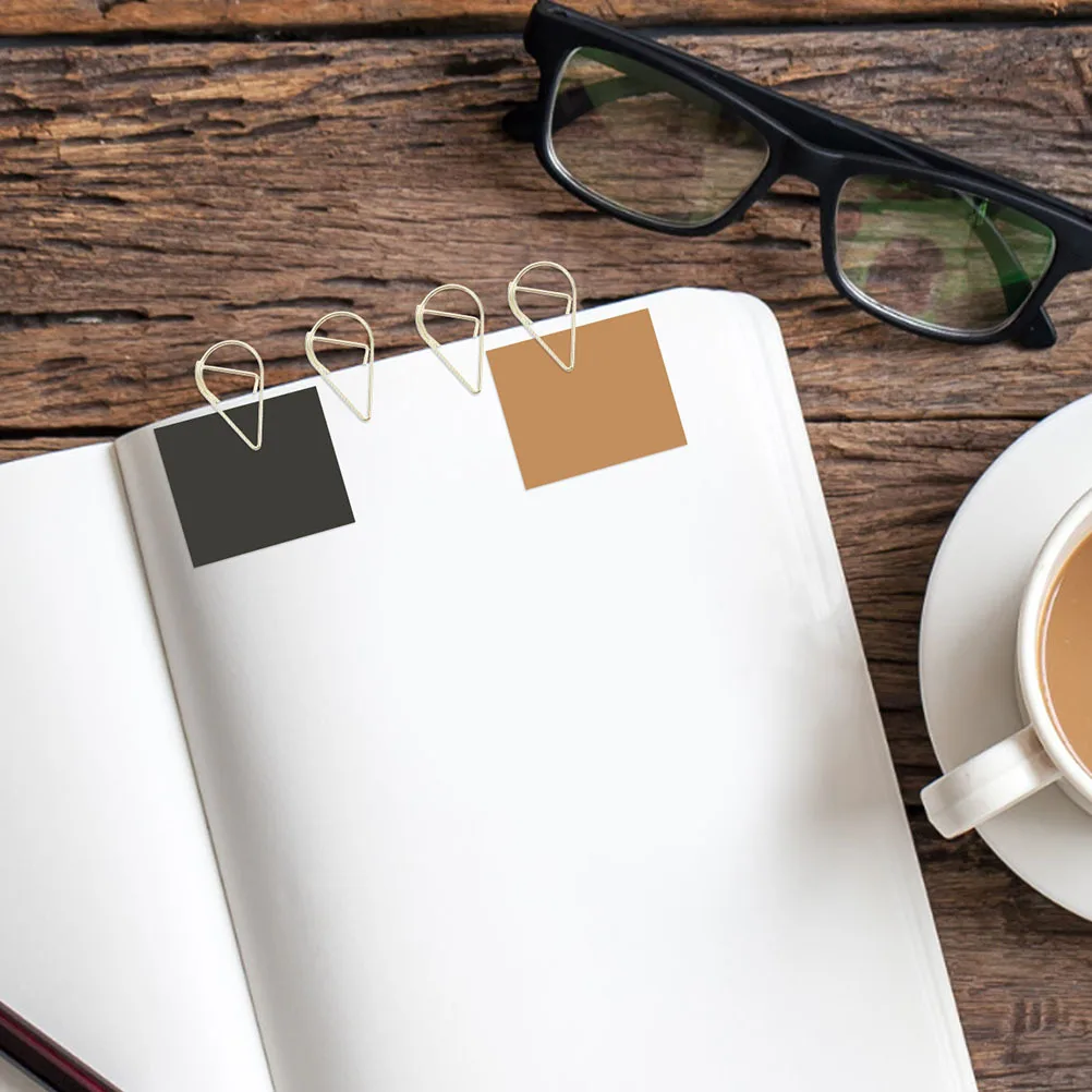 200 Stück kreative Büroklammern aus Metall, elegantes Design, Lesezeichen, Planer, Clip-Organizer, Metallklammern für Papier, winzige Clips zum Basteln