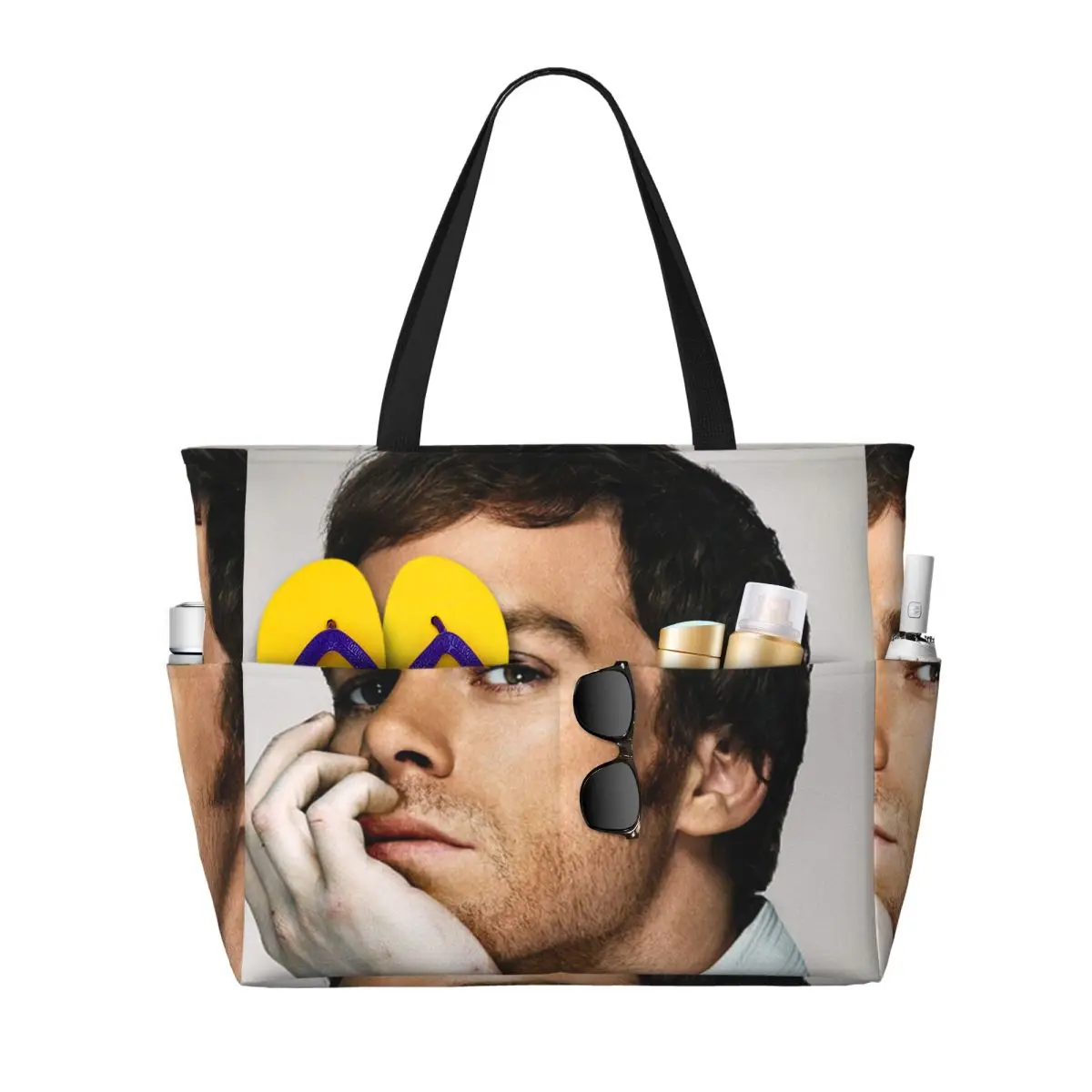 

Dexter Morgan Movies Пляжная большая сумка Спортивный тренажерный зал Йога Duffle Большая большая сумка Женская дорожная сумка Сумка для фитнеса