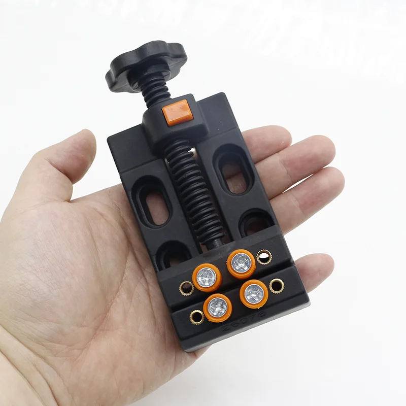 Eight-Hole Mini Table Clamp Woodworking Carving Strong Grip Walnut Olive Bodhi Beads Jewelry Making