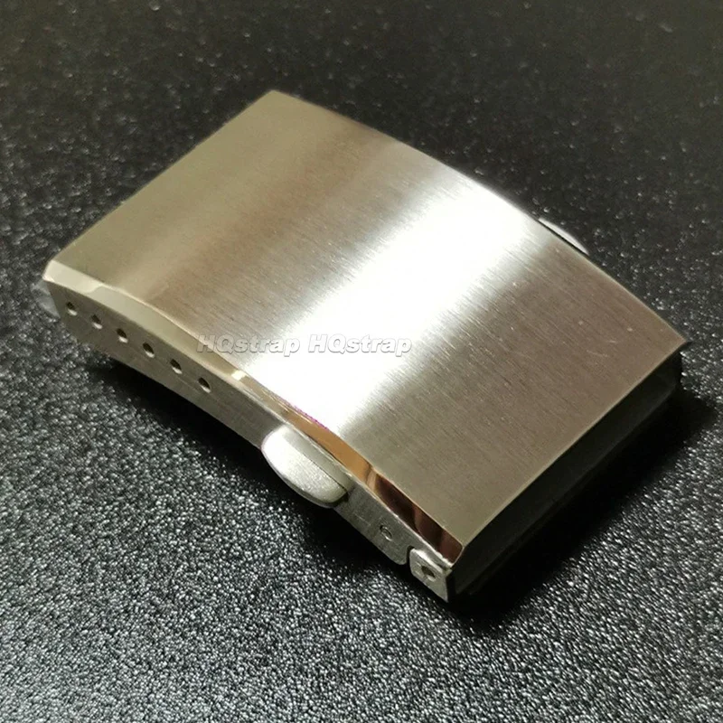 Metal Buckle 18mm 20mm 22mm Soild Stainless Steel Extended Folding Button Deployment Butterfly Watch Clasps Watches Accessories