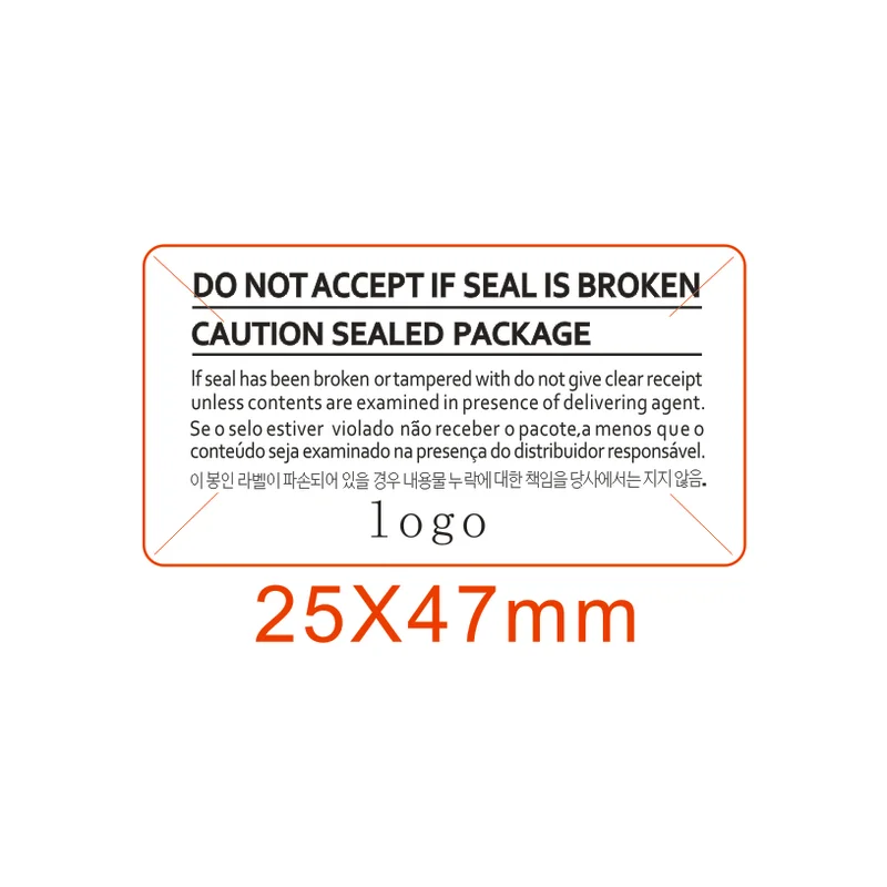 4.5 X 2.5 cm Seal Label Sticker For Sam LG Phone S20 S21 S22 Note 20 Package box sealing strip Free Ship