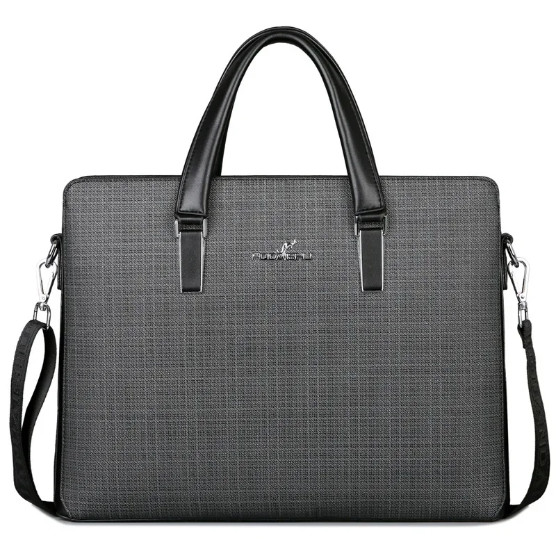 Imagem -02 - Bolsas Masculinas de Negócios Grande Bolsala de Luxo Maleta Executiva Masculina Bolsa para Laptop Ombro Messenger Designer Escritório Masculino 2024