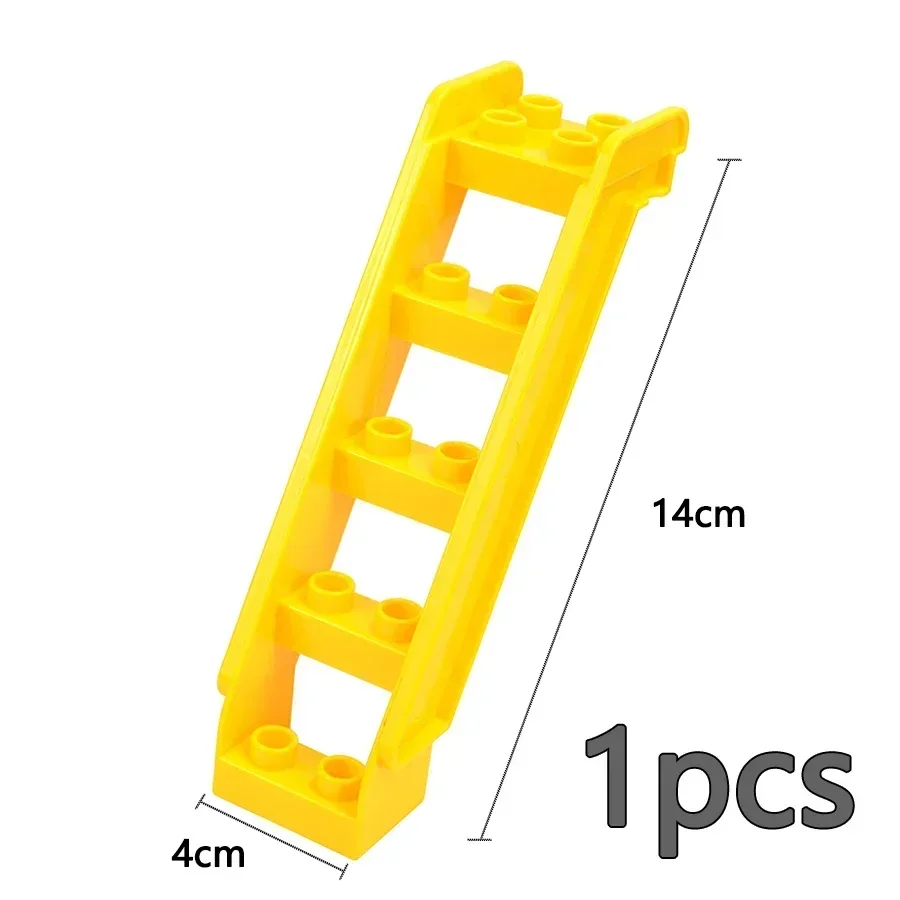 Big Building Blocks Slide Swing Seesaw Park Playground Series Large Pillar Bricks Children Kid Educational Toy Compatible Duploe