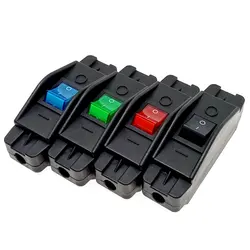 16A Heavy Duty Inline Cable Rocker On/Off Switch Max AC100~250V LED Indicator