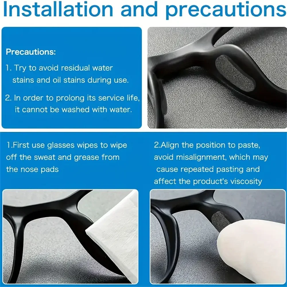 Self-adhesive Soft Foam Anti-slip Glasses Nose Pads Protection Eyeglass Sponge Bridg Instant Lifting Effect  코패드 코패드 실리콘