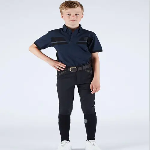 Imagen 2 del producto MXLLINA pantalones ecuestres para niños, mallas de silicona hasta la rodilla para montar a caballo, espectáculo de competición infantil, medias deportivas de alta calidad, ropa para niños