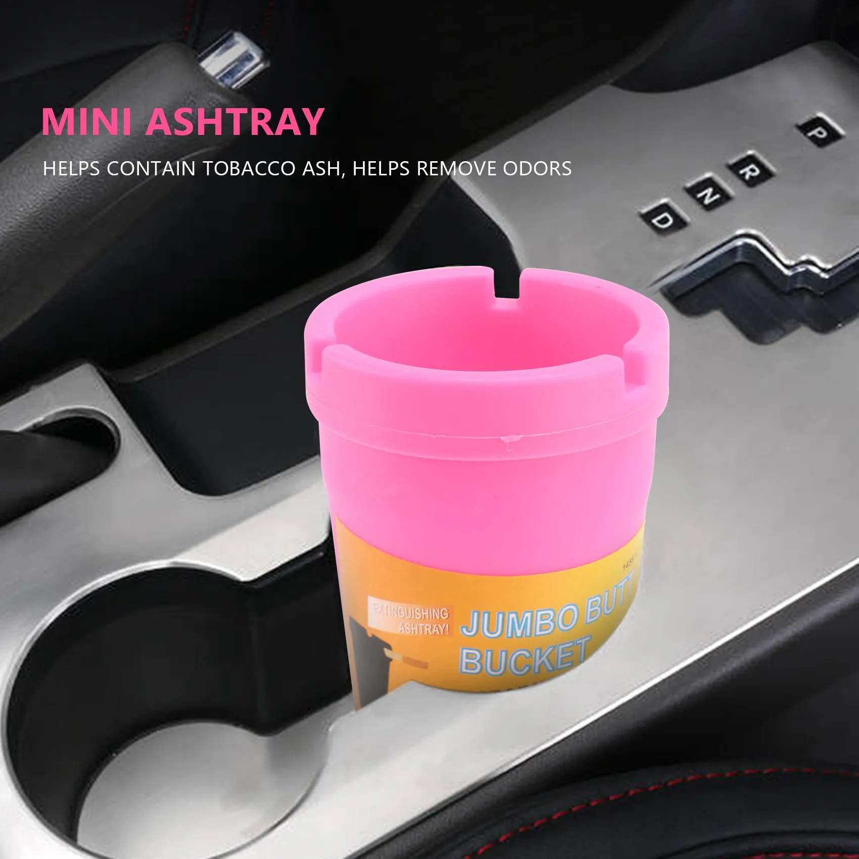 Portable Mini Ashtray Cigarette Cup Car Butt Bucket Smoke Ash Holder Candy Color