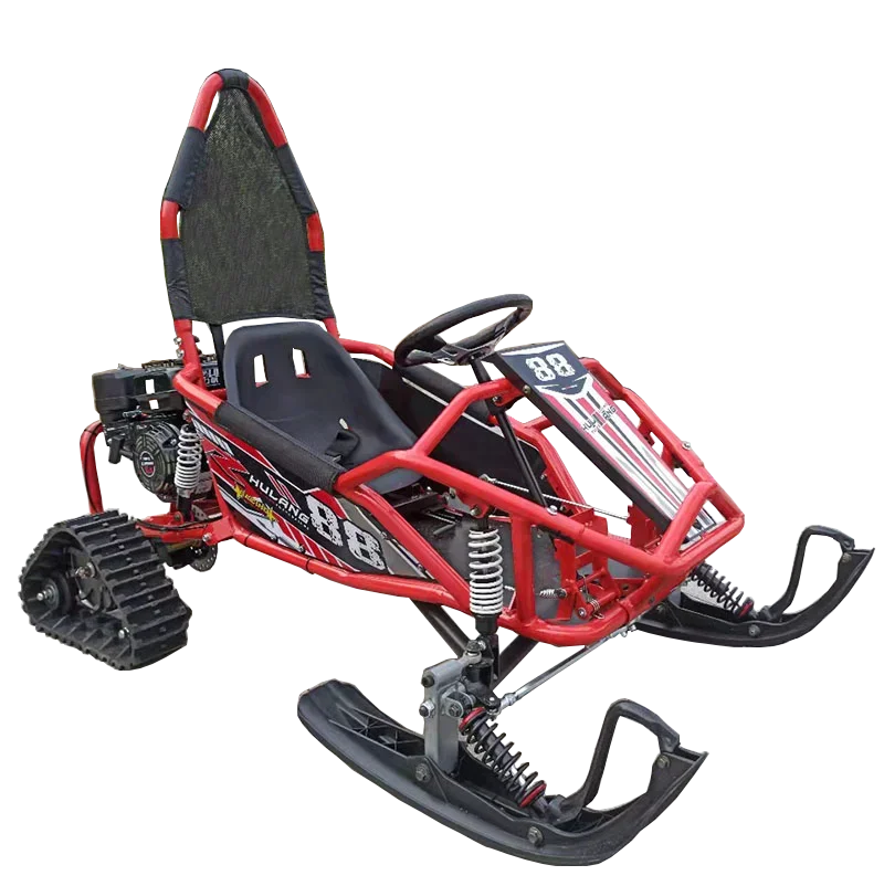 Your-City Winter Sports Snow Mobile para crianças, Snowmobiles baratos, 200cc Go Cart, Gasolina Snow Scooter