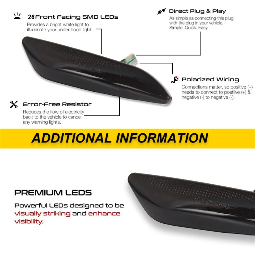 For Chrysler Ypsilon For Fiat Tipo Egea For Alfa Romeo 147 156 For Lancia Delta Dynamic LED Front Side Marker Turn Signal Lights