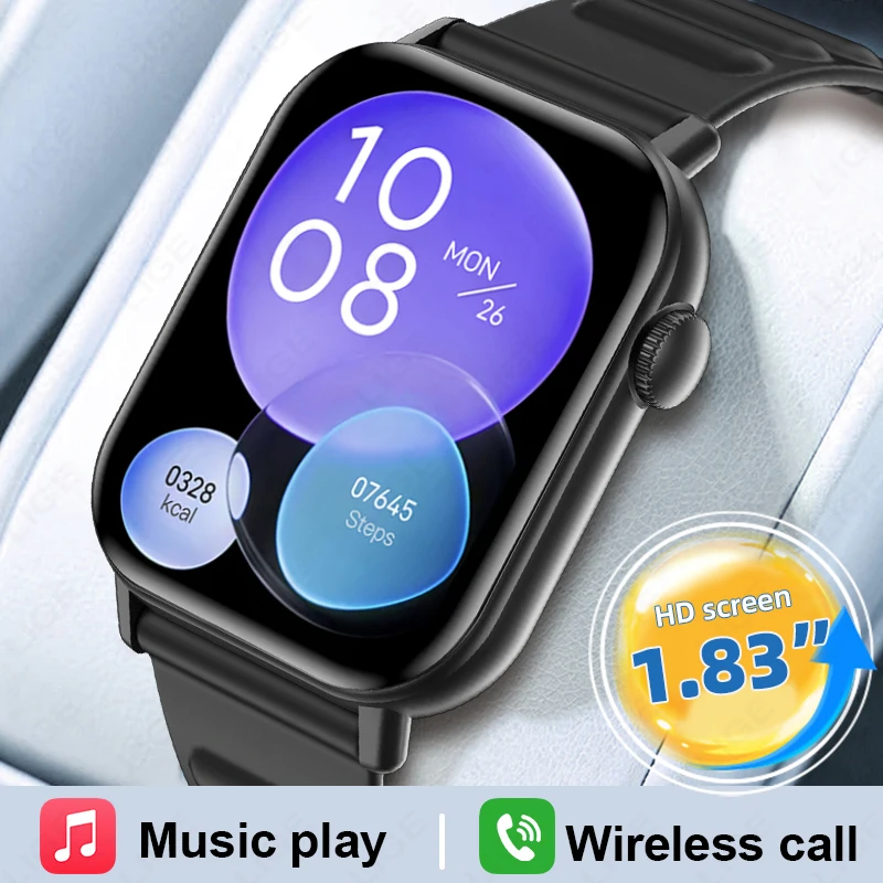 

Новые модные умные часы с Bluetooth-вызовом, голосовое управление, мониторинг сердечного ритма, здоровья, мультиспортивный режим, женский подарок, музыкальные умные часы