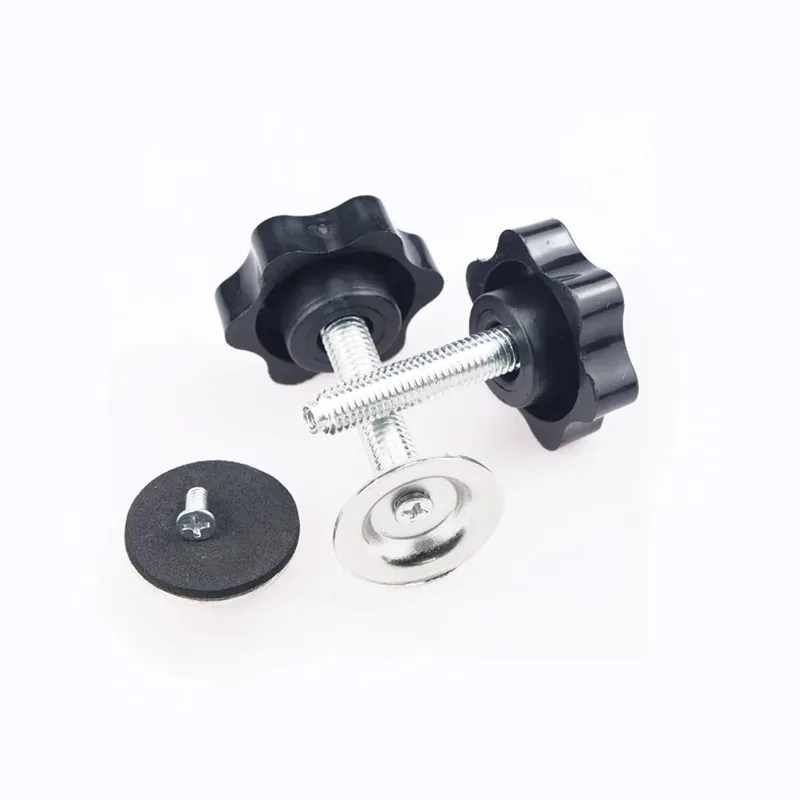 Plum Blossom Handle Screw With Pressure Plate M8 M10 Adhesive Head Adjustable Tightness Fastener