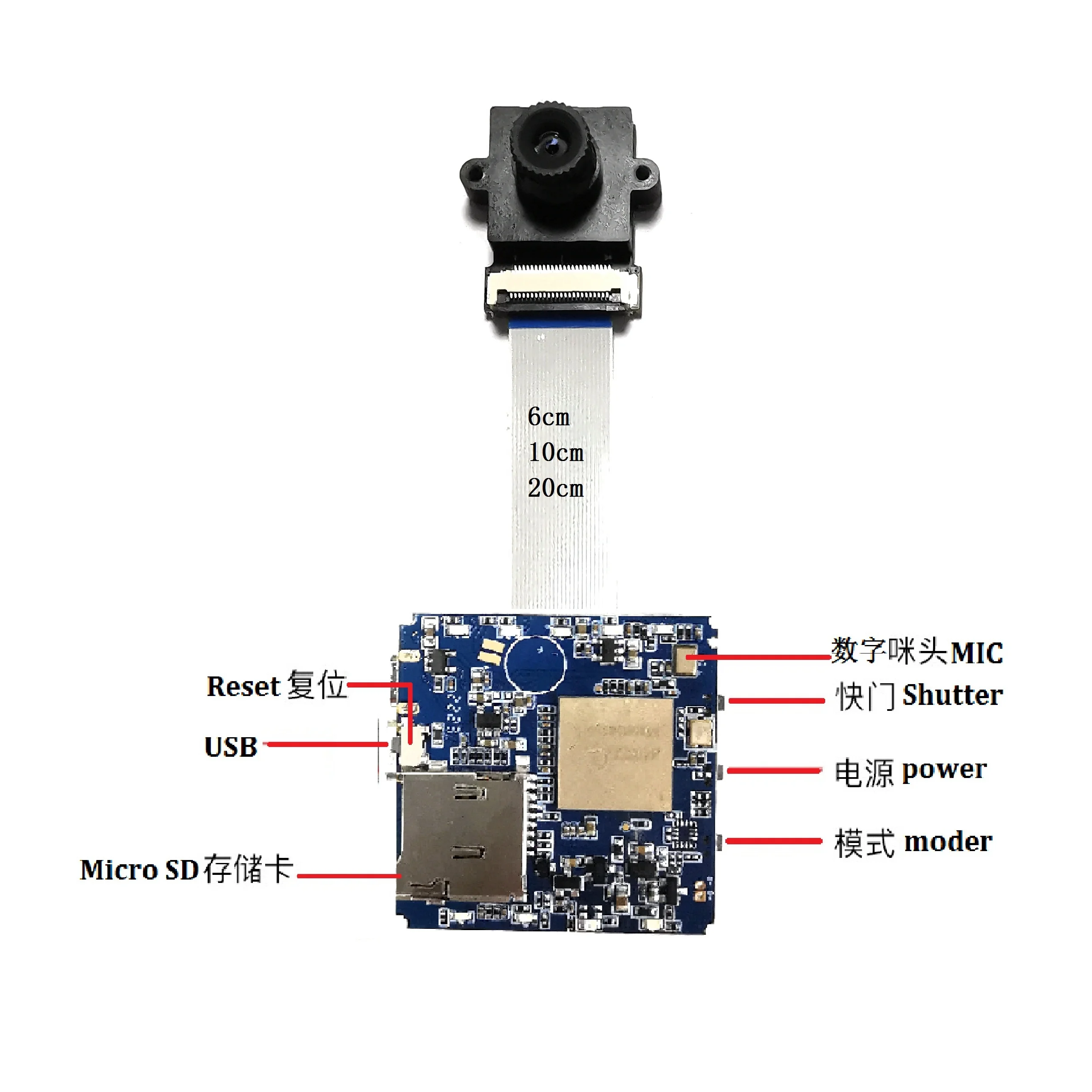 High Quality 4K 60FPS WiFi P2P Mini Camera 14MP Motion Detection Digital Zoom Pinhole Lens Module Matecam Small DIY Cam Recorder