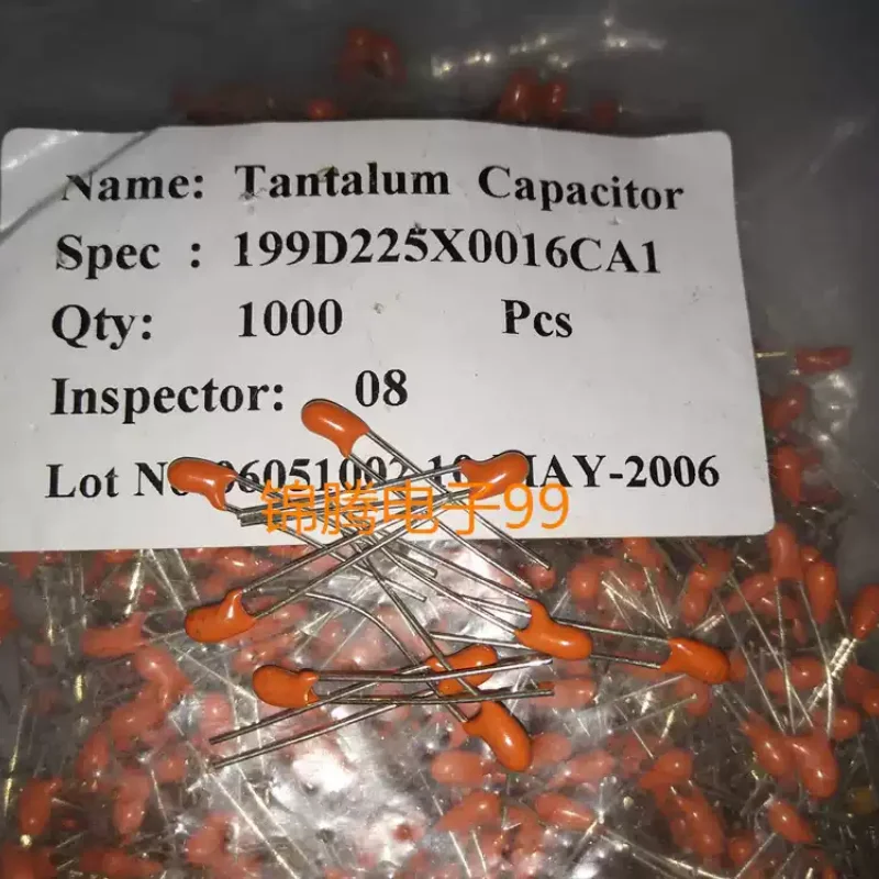 10-100pcs 199D225X0016CA1 2.2UF 16V 225 imported direct insertion gallbladder electrolytic capacitor p2.5