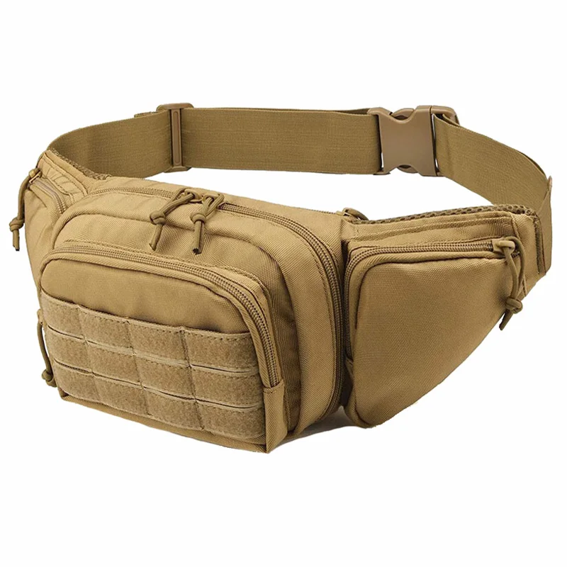 Tactical Gun Waist Holster Molle Pouch Waist Bag Multifunction Outdoor Hiking Climbing Tool Pack Waist Bag Pack