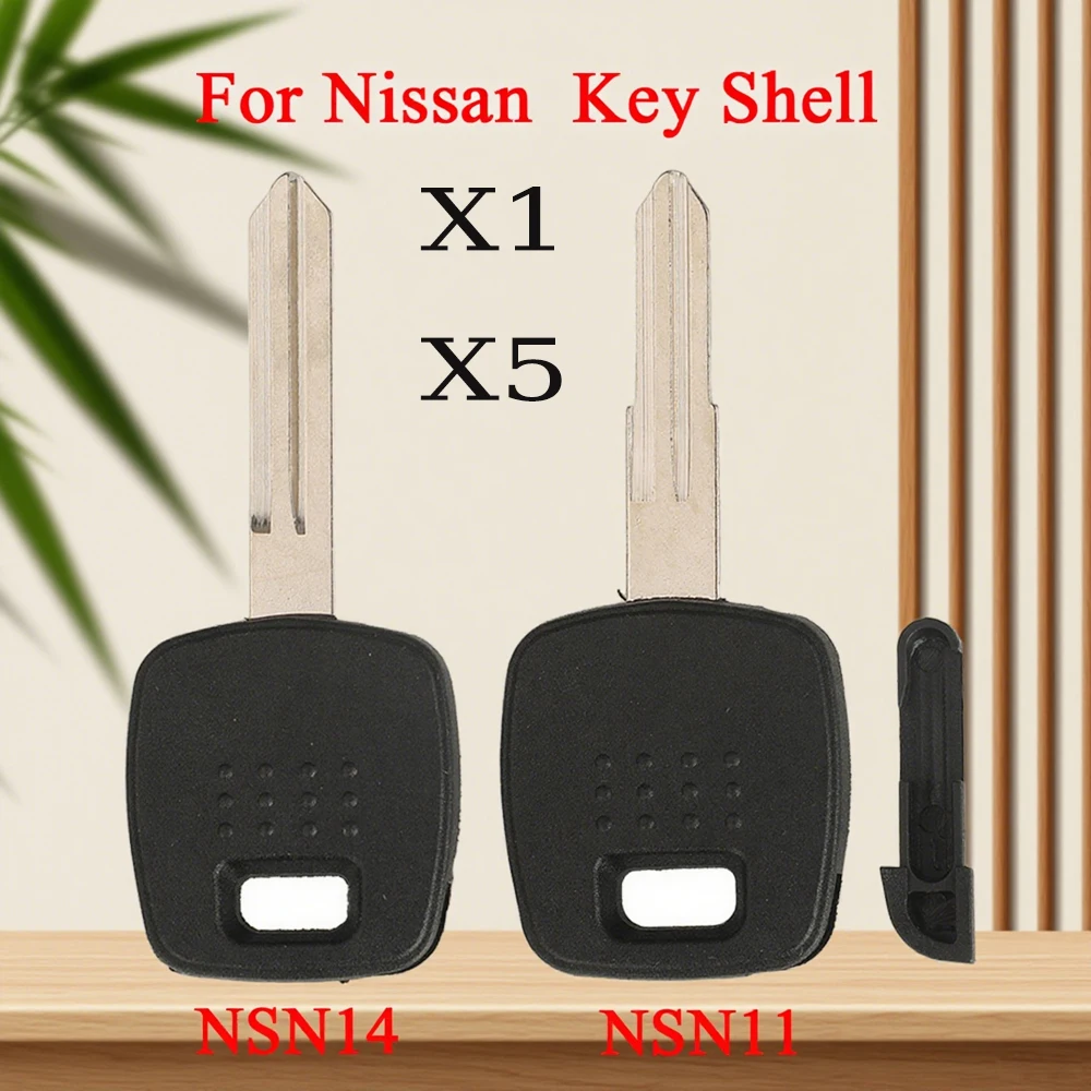 

jingyuqin X1 X5 Remote Replace Car Key Shell For Nissan A33/A32 Transponderl Cover Case NSN14/NSN11 Uncut Blank Blade