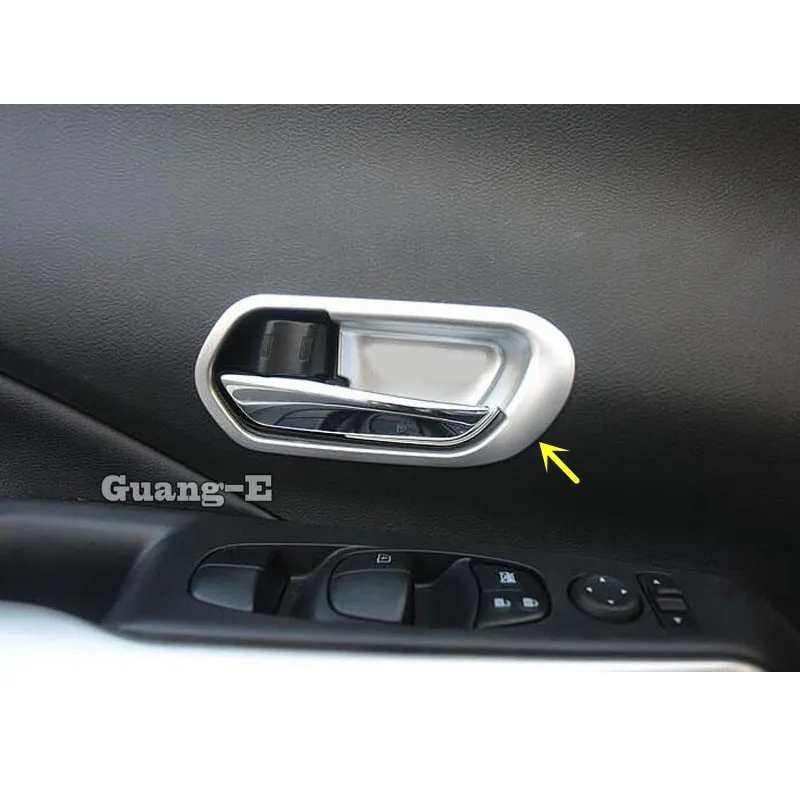 For Nissan Kicks 2017 2018 2019 2020 2021 2022 2023 Car Cover Armrest Stick Trim Handrail Door Inner Handle Bowl Lamp Frame 4PCs