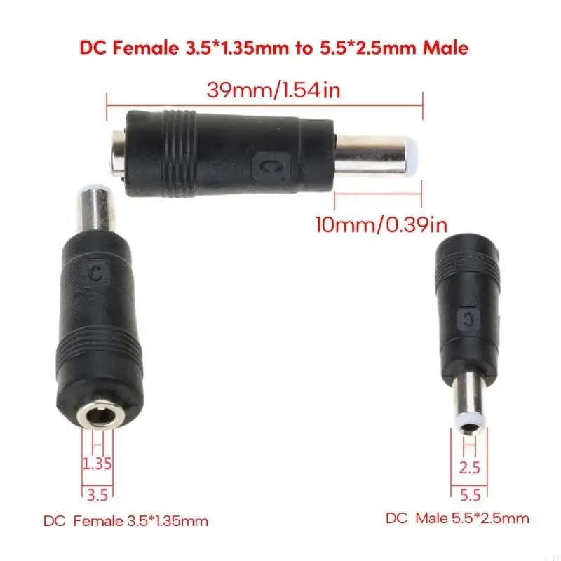 E1PF Versatile DC3.5x1.35mm Nữ đến DC5.5X2.1mm đầu nối nam cho các thiết bị