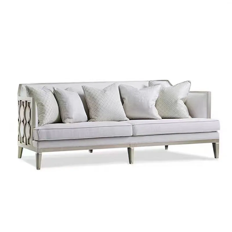 

American, light luxury, solid wood, sofa, combination, modern, French