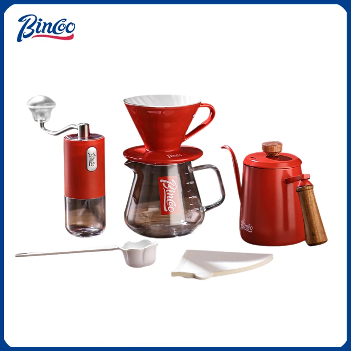

Набор капельниц для кофе BINCOO, 400 мл, стеклянный горшок для совместного использования, воронка, капельная кофеварка, чашка для ручного заваривания кофе с фильтровальной бумагой V01