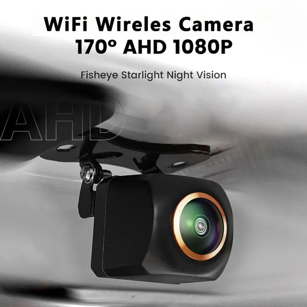 

1080p Wireless Car Rear View Camera Wifi 170 Degree Waterproof Reversing Night 12v/usb Ip67 2.4 Camera Ghz W G4g3