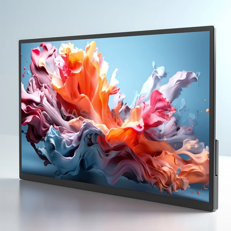 شاشة محمولة تعمل باللمس مقاس 14-21.5 بوصة بدقة 4K 120 هرتز لألعاب الكمبيوتر الشخصي PS5 شاشة خارجية لوحة IPS معدل تحديث عالي وسم اللون