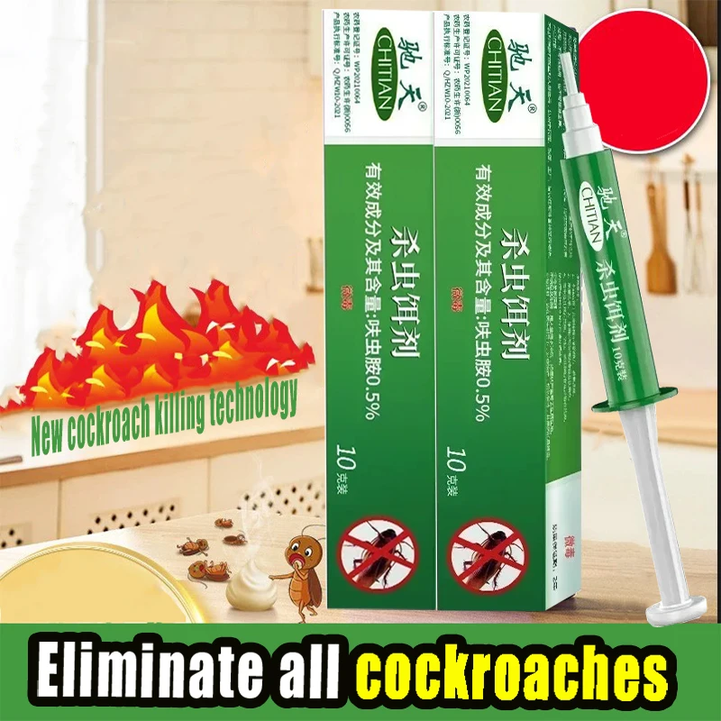 Strong Cockroach Killing Gel Bait Clear Cockroach Medicine Whole Nest End House Quick Kill Catcher Cockroach Killer Home Use