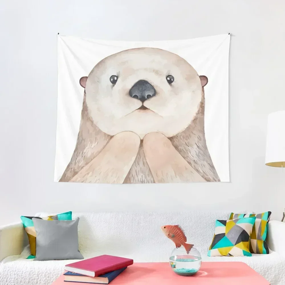 Emotionally attached to otters Tapestry Room Decor Aesthetic Bedroom Organization And Decoration Tapestry