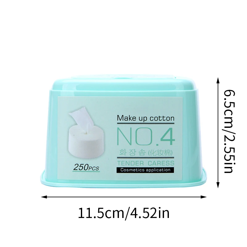 Toalla suave de algodón, toalla de limpieza tipo 250, en caja, no tejida, para quitar maquillaje, algodón suave y agradable para la piel