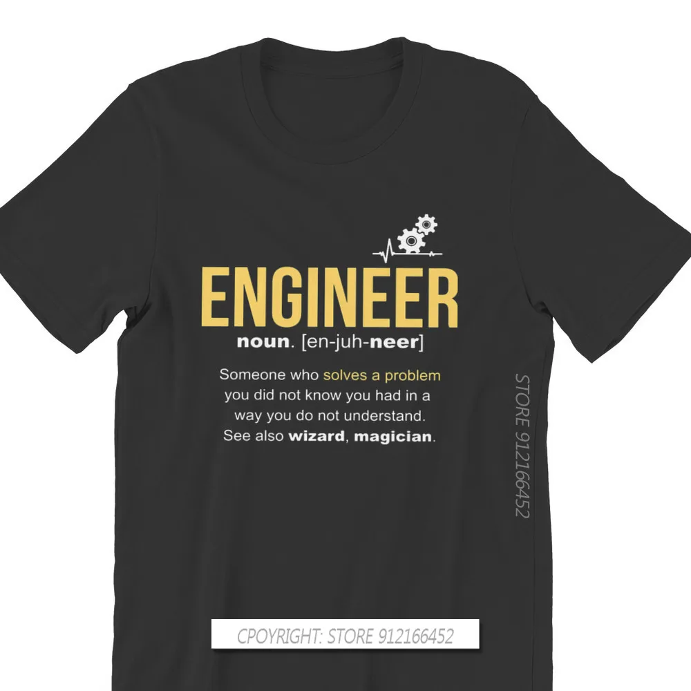 Software Developer IT Programmer Geek TShirt For Men Engineer Definition O Neck Pure Cotton T Shirt Gift Clothes Streetwear