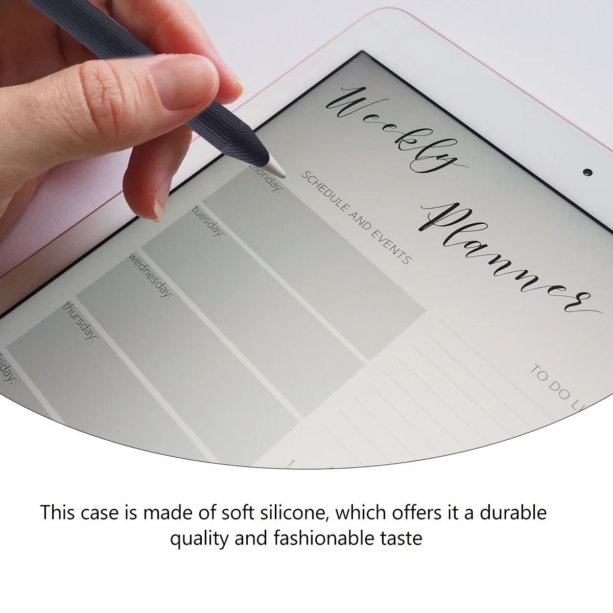 

Silicone Protective Case for Pencil Slim Lightweight Pencil Cover Pen Tip Protector Durable Sleeve Against Scratches