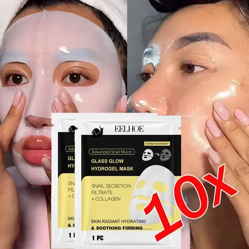 

Snail Mucin Serum Collagen Hydrogel Face Mask Anti Wrinkle Whitening Moisturizing Brightening Nourish Soften Korean Skin Care