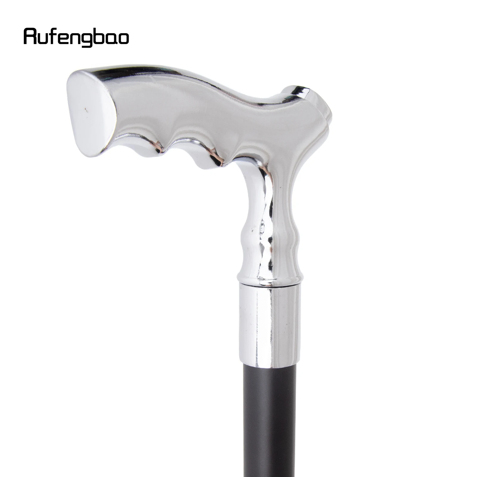 White T Wave Shape Walking Cane Fashion Decorative Walking Stick Gentleman Elegant Cosplay Cane Knob Crosier 93cm