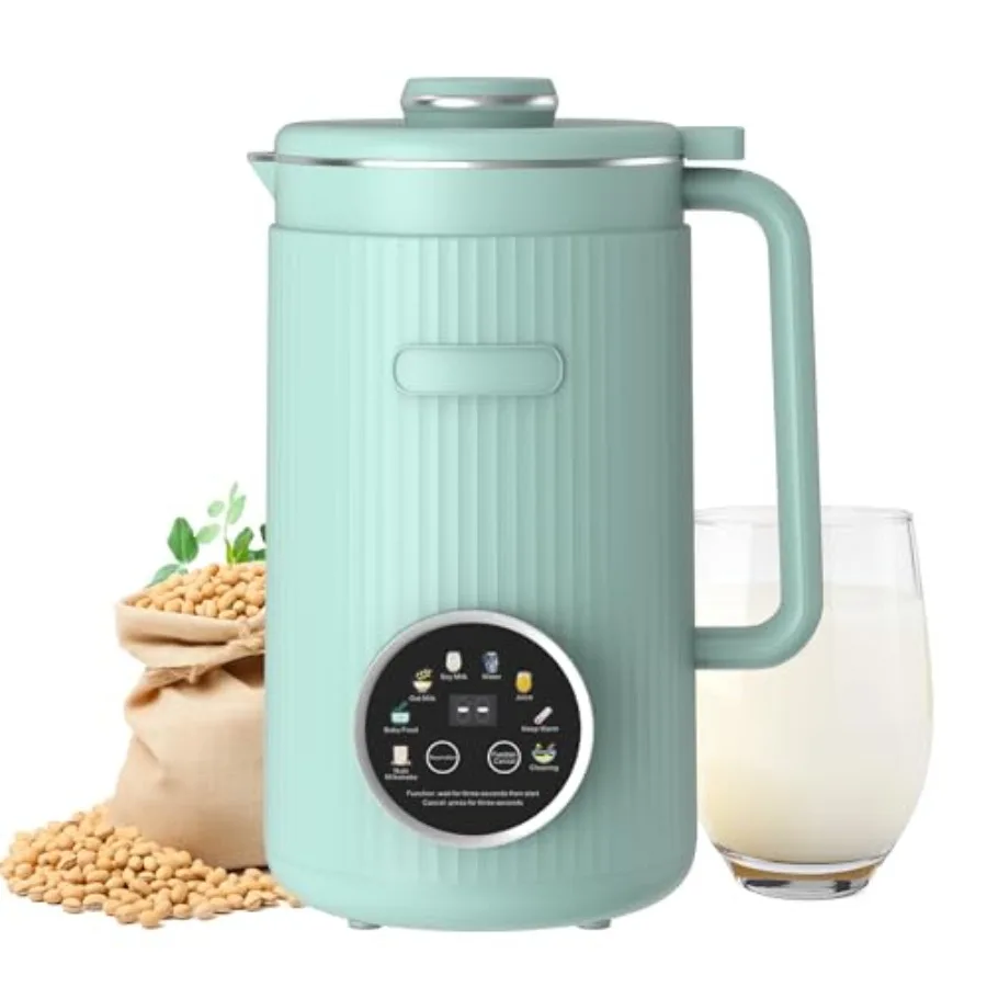 

8 in 1 Nut Milk Maker Blender With 20 Bladers40oz Soy Almond Oat Coconut Plant Based and Non Dairy Beverages Automatic Soybean
