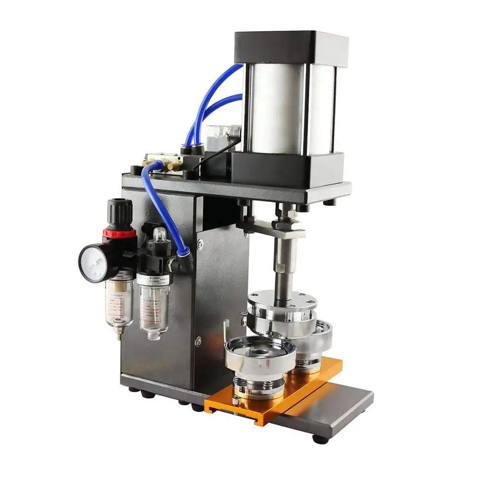 

Factory Sale round semi-auto button making machine DCMA-012 pneumatic button maker