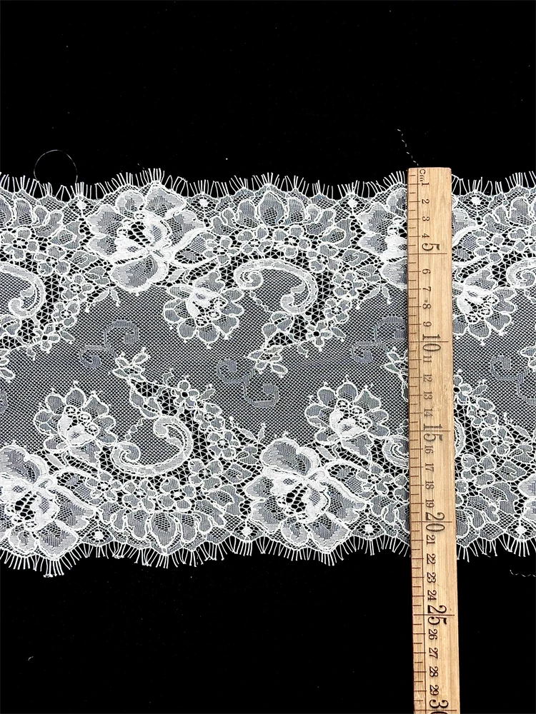 

3 метра ширина 22 см вышитая кружевная лента для ресниц для украшения одежды и кружевной отделки своими руками