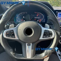 Heated Real Carbon Fiber Steering Wheel For BMW M3 G80 M4 G82 M5 F90 M8 X3M X4M X5M X6M F97 F95 F96 G20 G30 G22 G01 G02 G05 G06