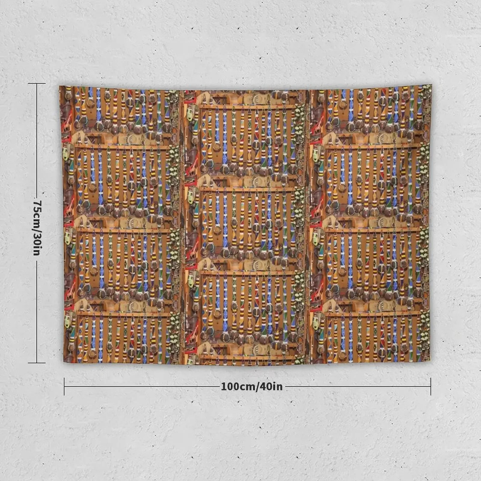 O-rinka. Club, Maasai (or Masai) Artefact, Tanzania Tapestry Wall Art Room Decorations Aesthetics Wall Hanging Tapestry