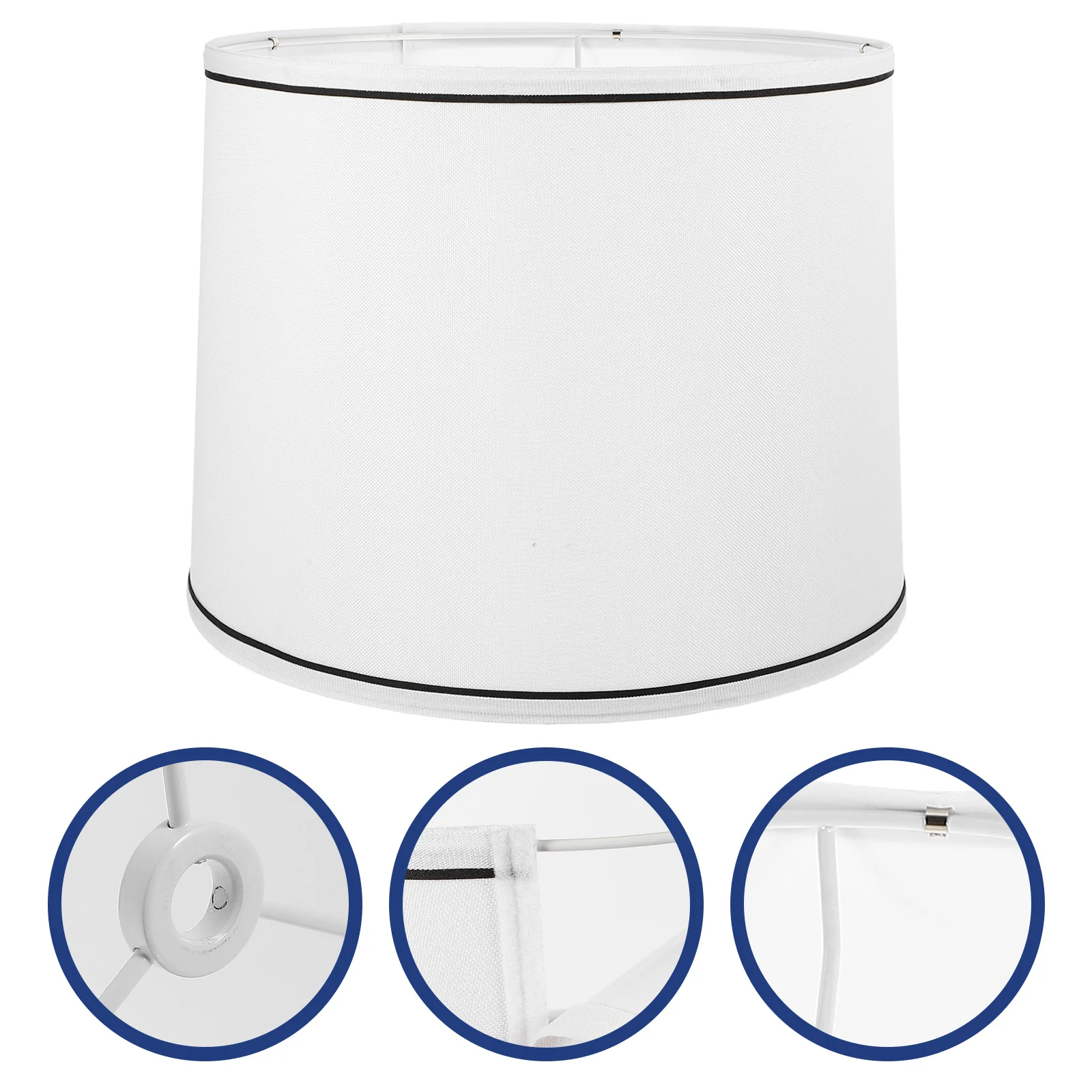 

Simple Lampshade Round Linen Cloth For Table Floor Ceiling Light Modern Home Decor Replacement Cover Bright Lighting Fabric