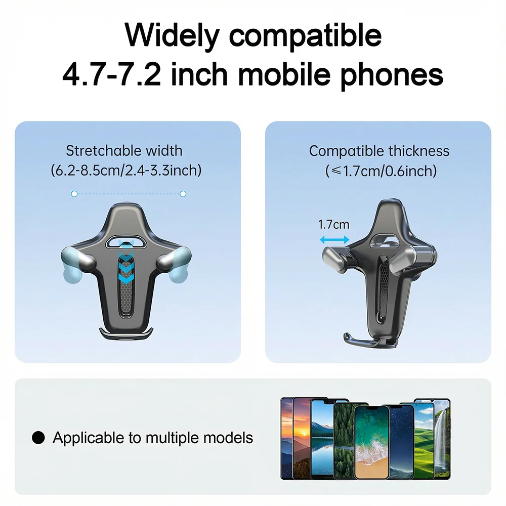 LRBH Auto-Handyhalterung | Hochleistungs-Antivibrationsgerät mit Einhandbedienung | Universell für iPhone 17-14 & Alle Smartphones – Detail 3