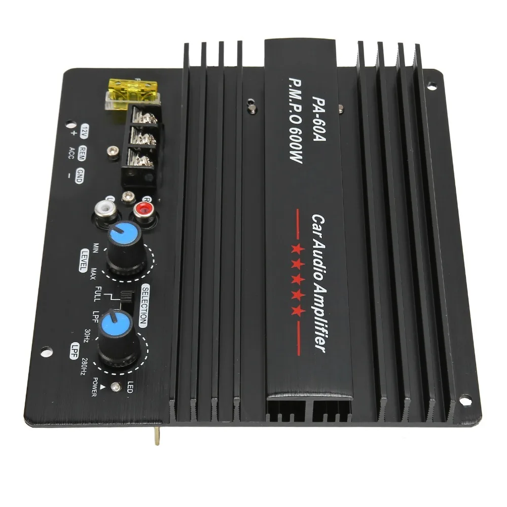 12V 600W Car Sound Power Amplifier Board High Power High-efficiency Heat Dissipation Bass Subwoofer Amp Board