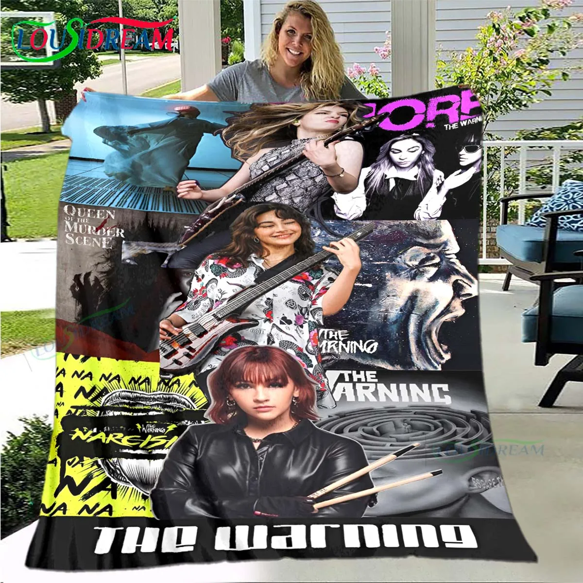 Pop Mexican Rock Band The W-Warning Four Seasons Blanket Sofa Cover Travel Bed Plush Blanket Travel Office Break Blanket Gift