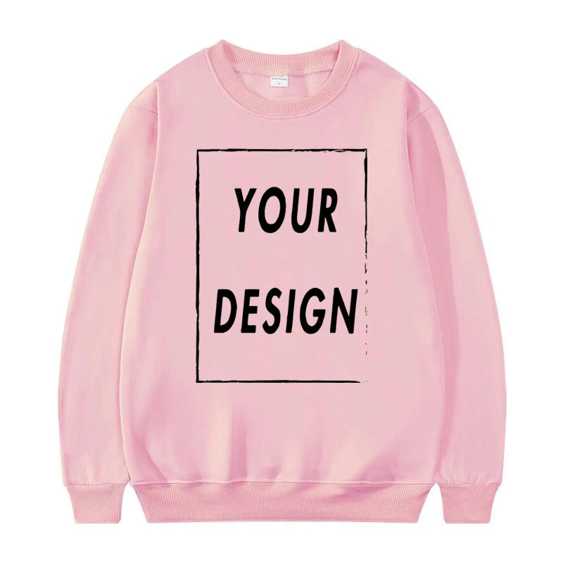 Sweat-shirt col rond unisexe, nouvelle mode, Logo personnalisable, pull décontracté pour hommes et femmes, sans chapeau, 2025
