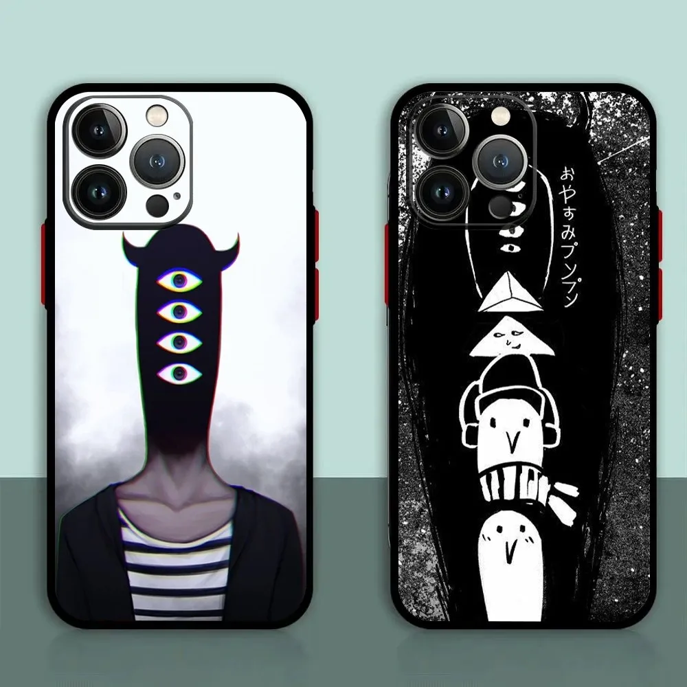 Comics Goodnight Punpun Phone Case For iPhone 11,12,13,14,15,XS,XR,X,Mini,Pro,Max,Plus Shell