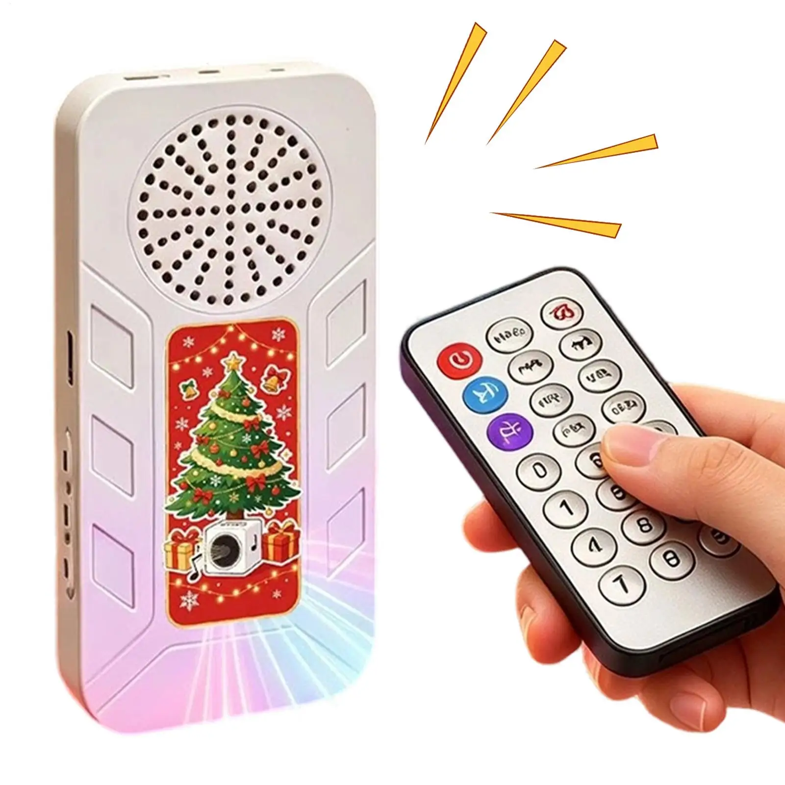 Christmas remote control music playback box  Christmas tree party decoration music box Remote Control Cute Festive Sound Player