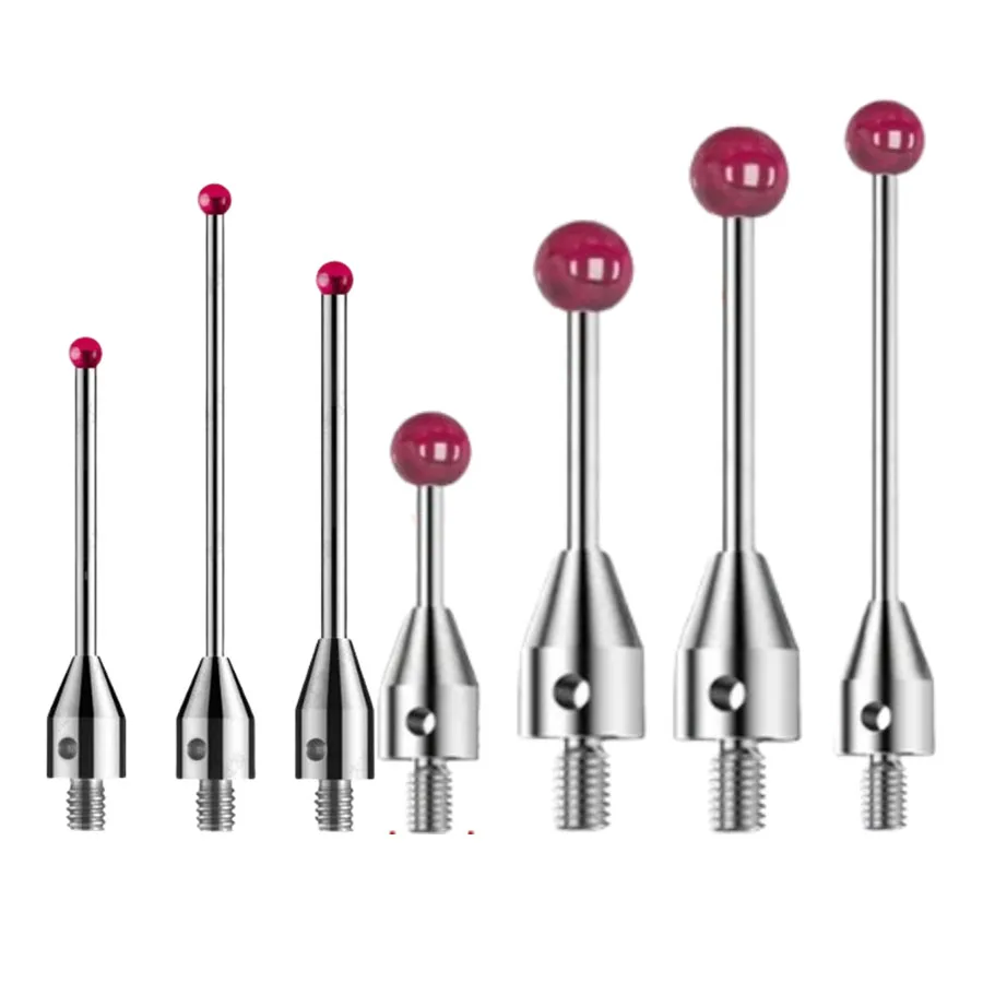 CNC machine tool ruby probe measuring needle stainless steel probe M4 thread three coordinate measuring needle