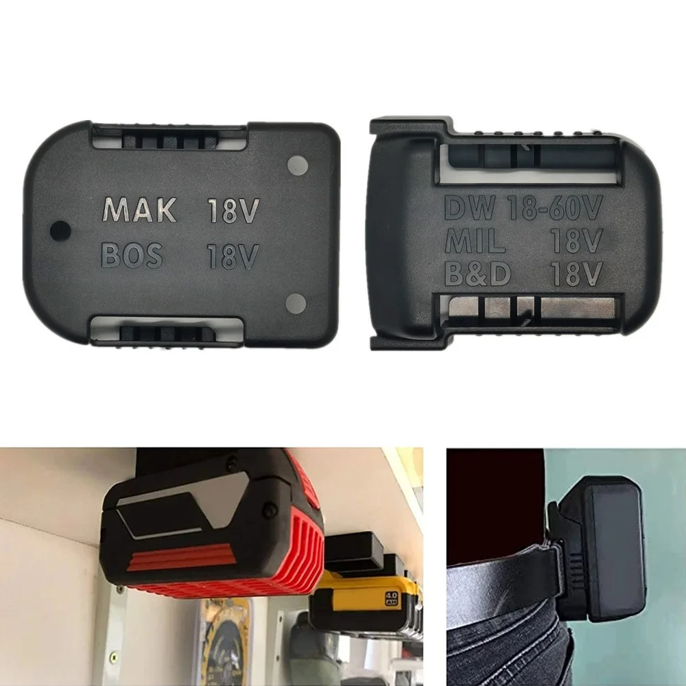 Ferramenta Elétrica Case de Armazenamento da Bateria Montagem na Parede Suporte Doca para Makita Bosch Dewalt Milwaukee 18v Bateria Rack Dispositivos Fixação Peças